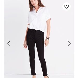 Madewell Skinny Jeans in ISKO Stay Black